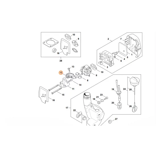 STIHL  Element napinający 4140 182 7601
